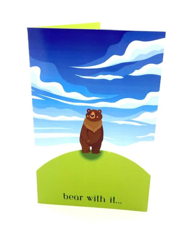 Cover "Bear with it..."  Inside "Philippians 4:6   Do not be anxious over anything, but in everything by prayer and supplication along with thanksgiving, let your petitions be made known to God"